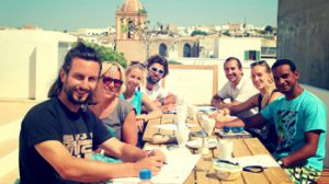 tarifa comida vistas compañia amigos familia comer pueblo town terraza