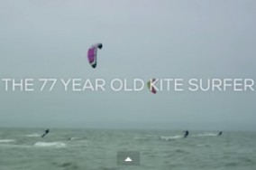 the 77 year old kitesurfer