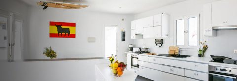 Our kitchen with all modern amenities for you to use