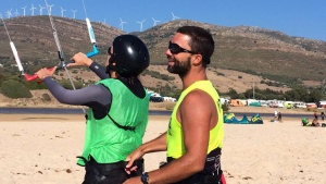 profesor kitesurf teach teaching enseñar aprender sport deporte tarifa