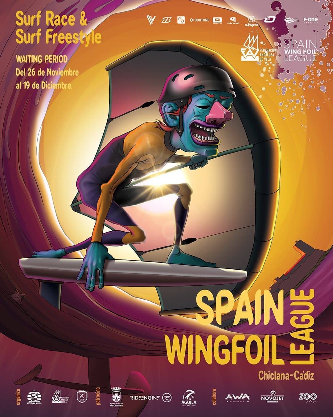 26 November till 19December Spain wingfoil league.
Come to see a different event!
Good wind, nice waves and warm temperatures are the conditions we use to have in winter !
Book your room and have a nice time with us !!
#tarifa #kitesurfing #kiteboarding #surfing #wingfoil #holidays #spain #andalucia #trip #travelling #lifestyle #desconexion #friends