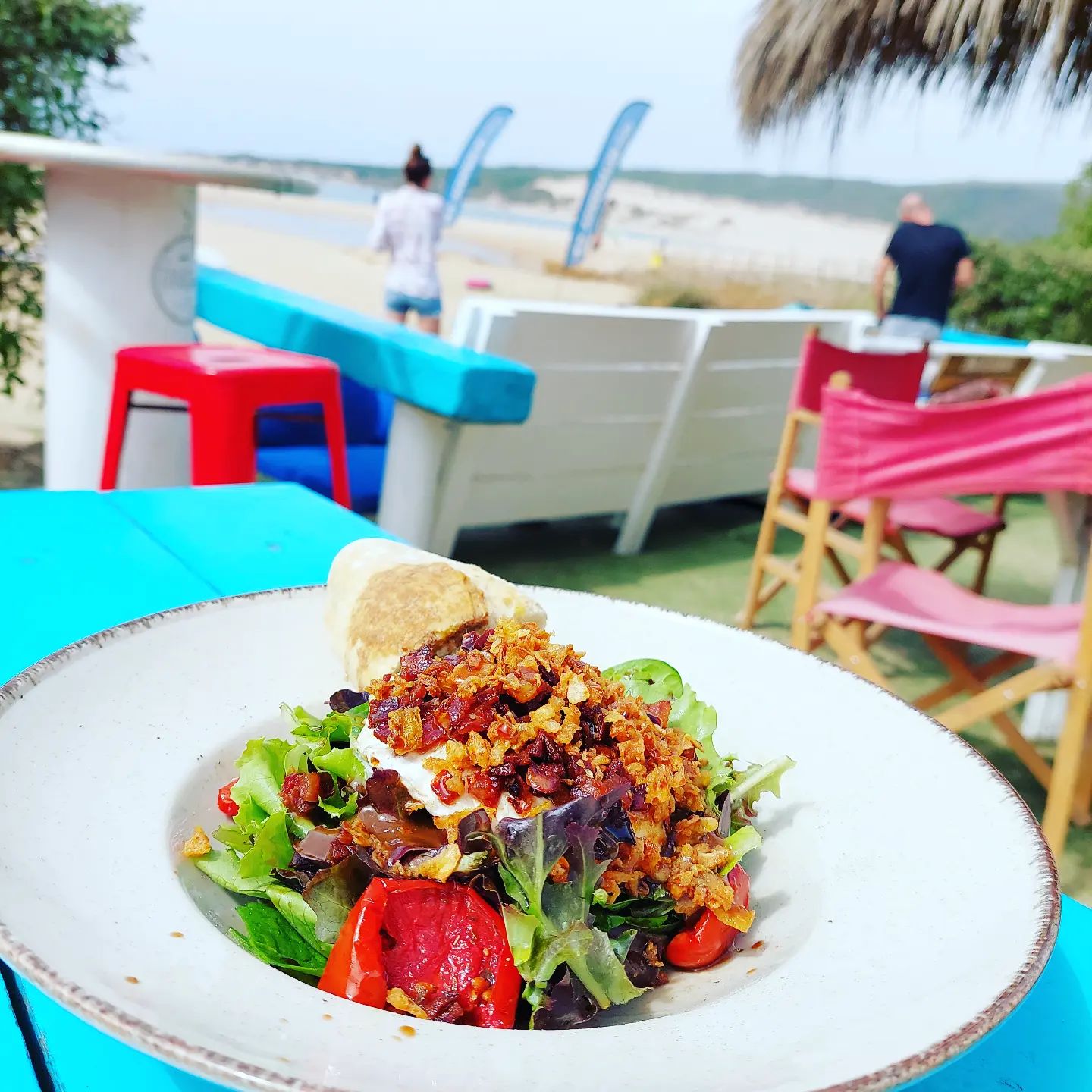 The food in Tangana is so good! And the kitespot in front of the chiringuito 😍#tarifa #kiteboarding #spain🇪🇸 #kitesurfvibes #chill